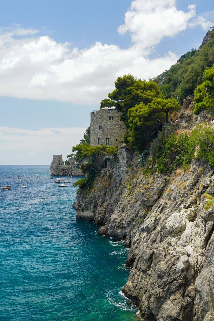 Spiaggia di Positano vista dall'alto